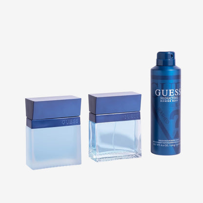 GUESS Seductive Blue, Eau de Toilette für Herren, Orientalisch-Holziger Duft, Frisch und Würzig, Lang Anhaltend