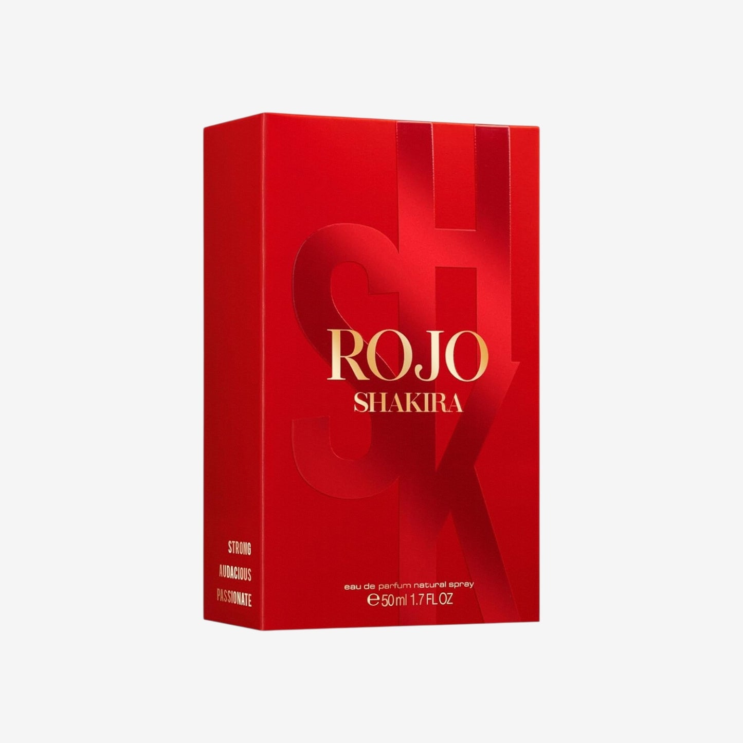Shakira Perfumes – ROJO by Shakira Eau de Parfum für Damen – Langanhaltend – Kraftvoller, sinnlicher und charmanter Duft – Blumige, würzige und Bernsteinnoten – Ideal für tagsüber – 50 ml