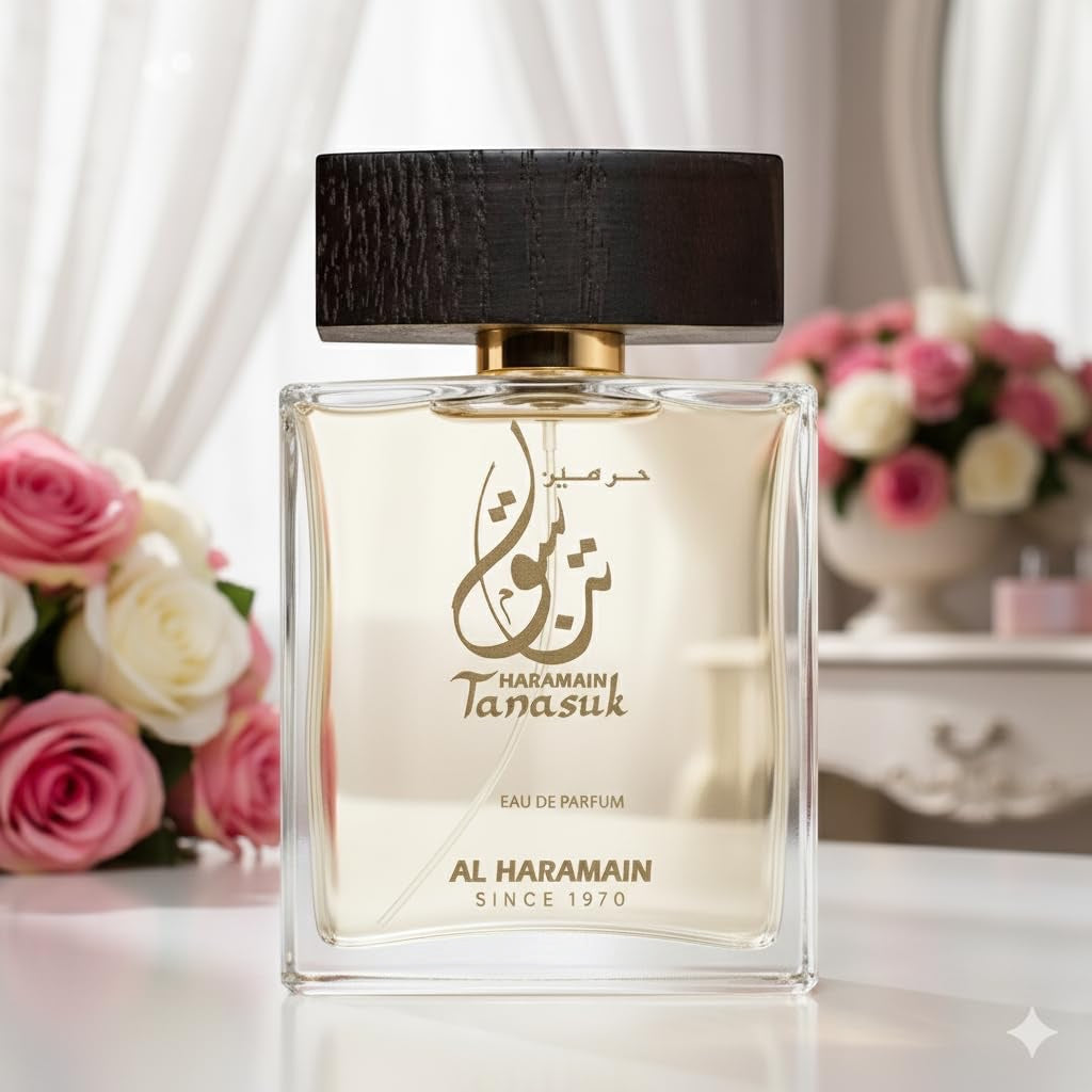 Al Haramain Eau de Parfum für Damen, Spray (Tanasuk EDP, 100 ml)