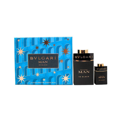 BULGARI MAN IN BLACK SET: EDP SPRAY 100ML & EDP SPRAY 15ML