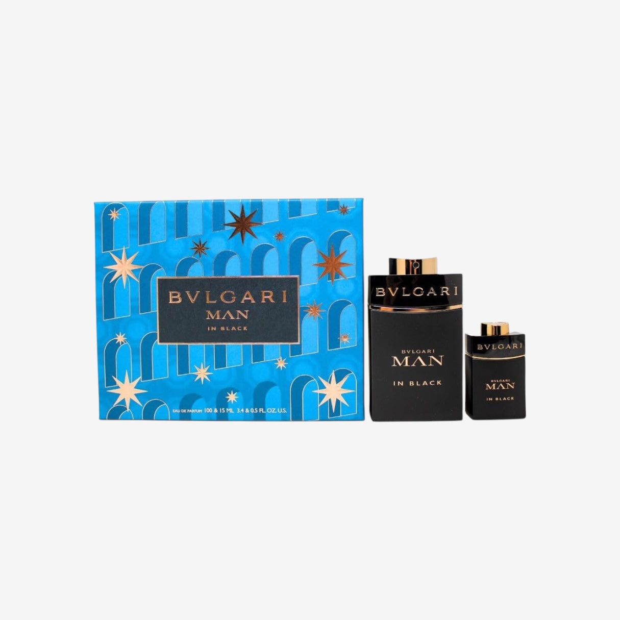 BULGARI MAN IN BLACK SET: EDP SPRAY 100ML & EDP SPRAY 15ML