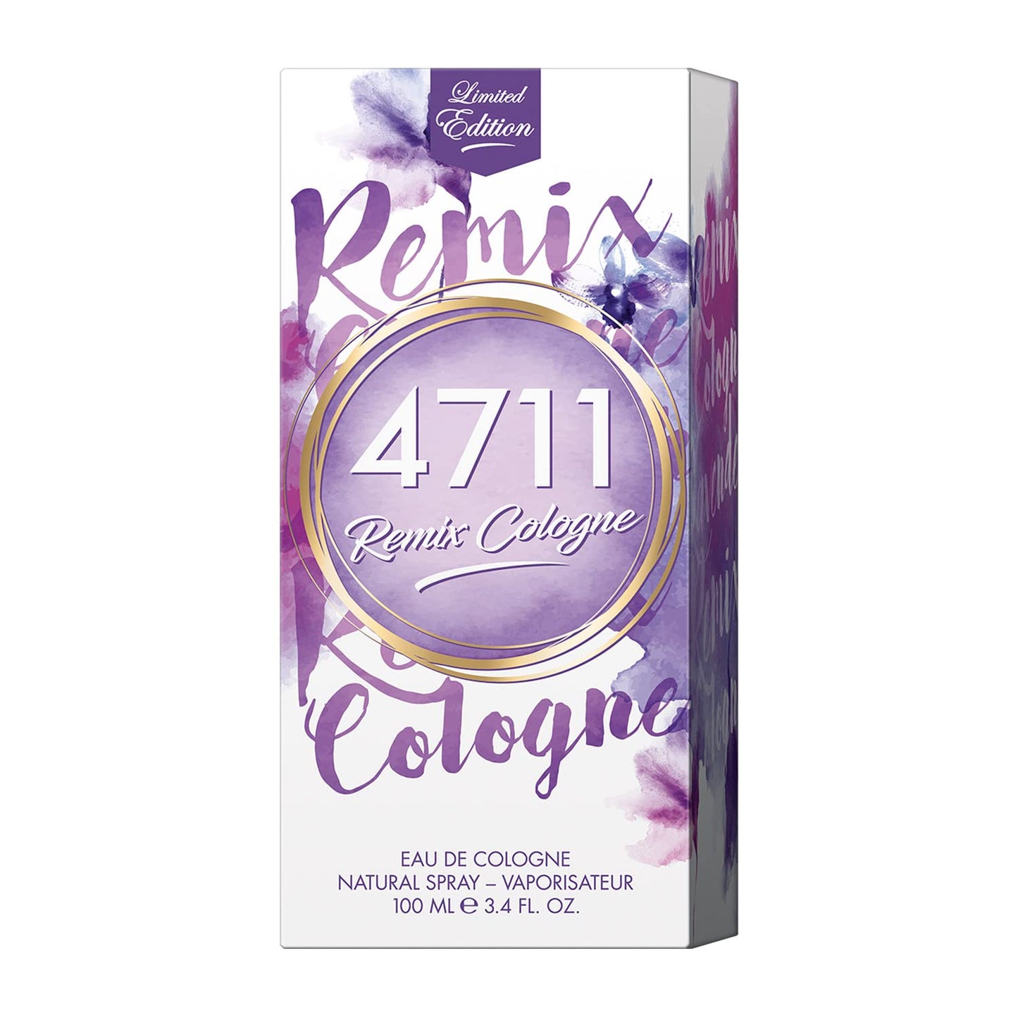 4711® Remix Cologne Lavendel I Eau de Cologne - frisch - floral - unbeschwert - die blühende Frische des Lavendels sommerlich neu ge-remixt! I 100ml Natural Spray Vaporisateur