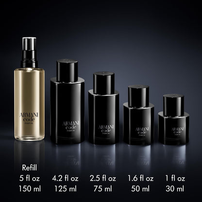 GIORGIO ARMANI Code Parfum 30 ml – frischer und aromatischer Herrenduft – Bergamotte, Muskatellersalbei, Tonkabohnen-Noten