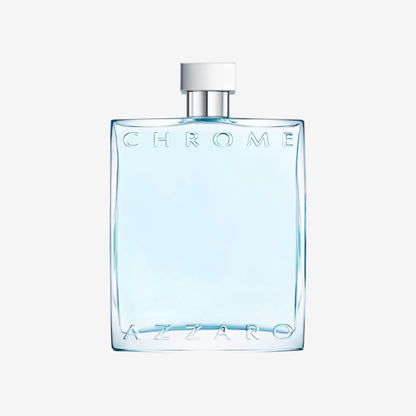 Azzaro Chrome Eau de Toilette, frischer und aquatischer Herrenduft, zitrisch-marines Parfüm mit umhüllender Leichtigkeit, erfrischender Duft für Männer