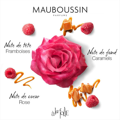 Mauboussin - Prestige Set A La Folie : Eau de Parfum 100ml, Körperlotion 75ml, Reisespray 20ml & Pouch Bag