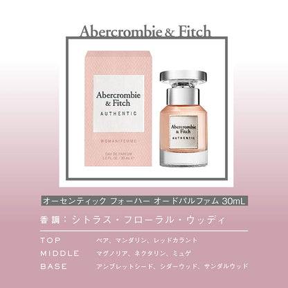 Abercrombie & Fitch Authentic Eau de Parfum für Damen, 30 ml