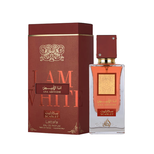 Ana Abiyedh Scarlet Eau de Parfum, Luxuriöses Orientalisches Parfüm, Rote Elegante Flasche, 60 ml