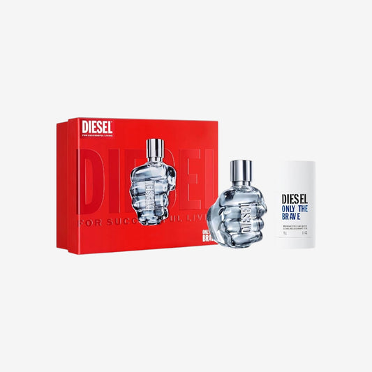 Diesel Only The Brave Eau de Toilette Set für Herren, EdT 35 ml & Deo Stick, frischer und würziger Herrenduft, orientalisch-holziges Parfum Set