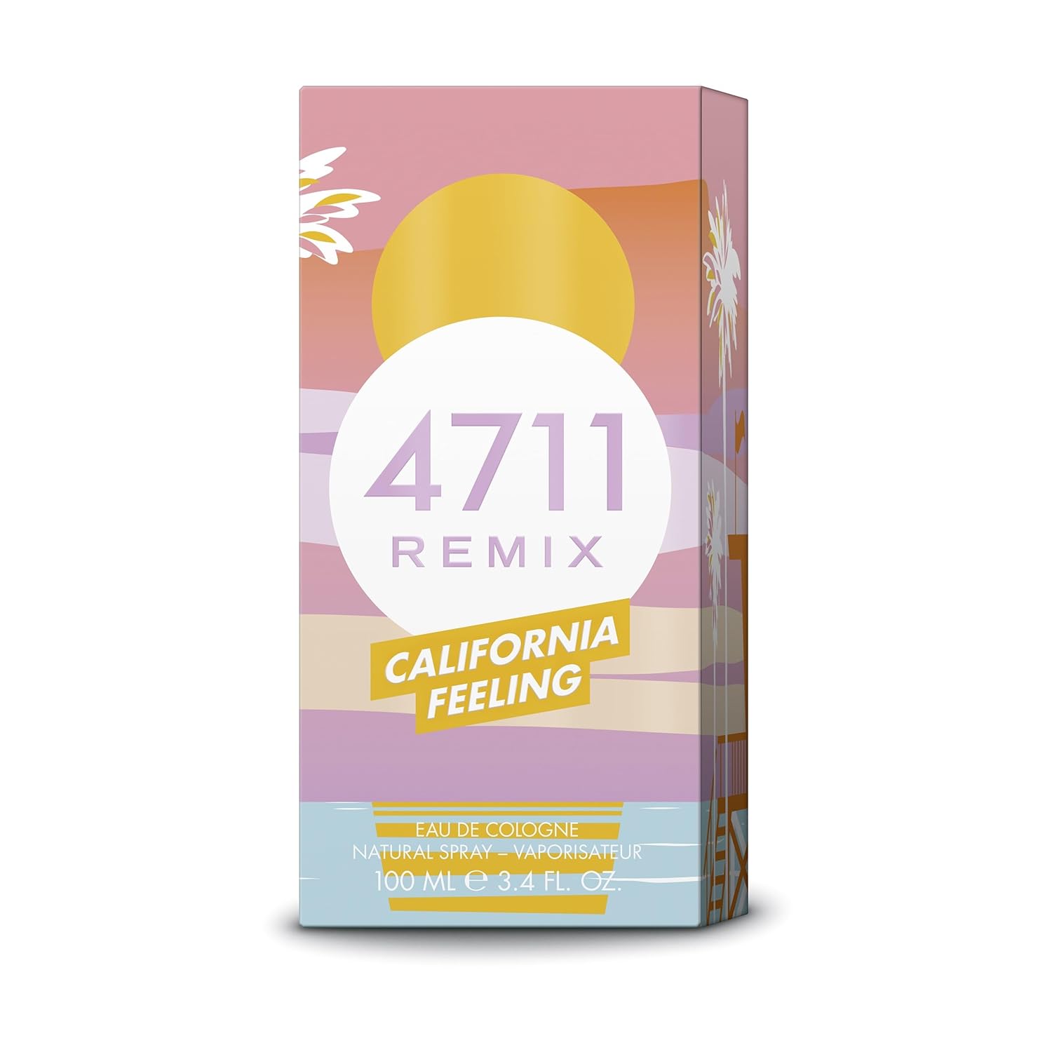 4711® Remix California Feeling I Geschenkset - zitrisch - fruchtig - floral - für einen Unvergesslichen Sommer I Eau de Cologne 100ml & Bodylotion 75ml