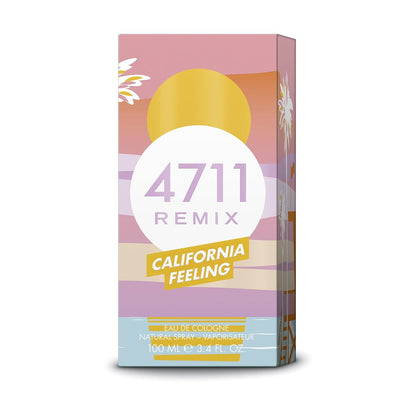 4711® Remix California Feeling I Geschenkset - zitrisch - fruchtig - floral - für einen Unvergesslichen Sommer I Eau de Cologne 100ml & Bodylotion 75ml