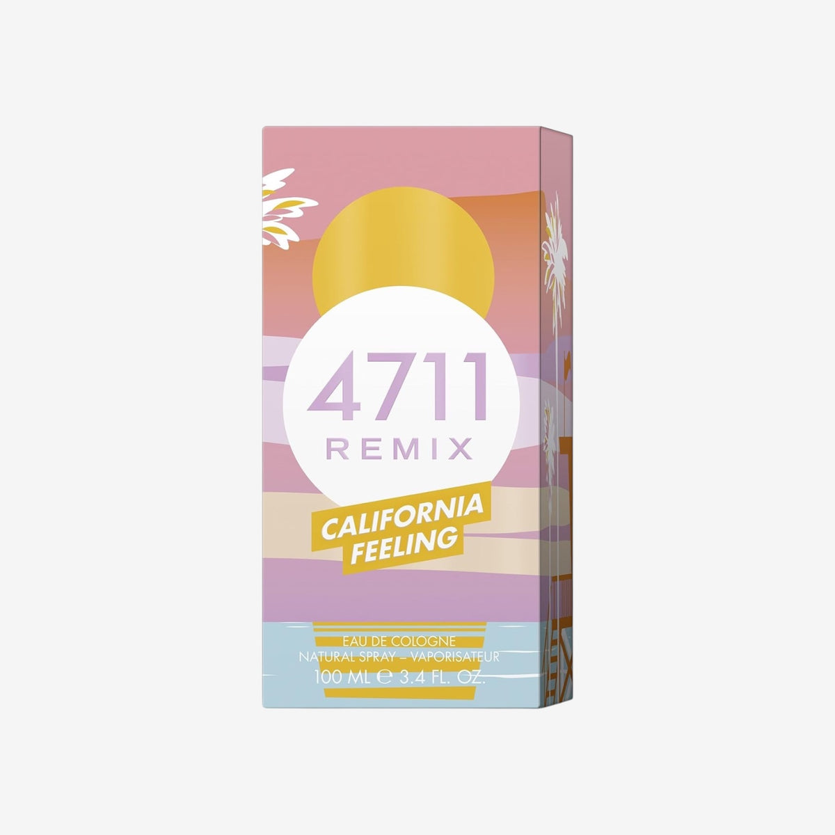 4711® Remix California Feeling I Geschenkset - zitrisch - fruchtig - floral - für einen Unvergesslichen Sommer I Eau de Cologne 100ml & Bodylotion 75ml