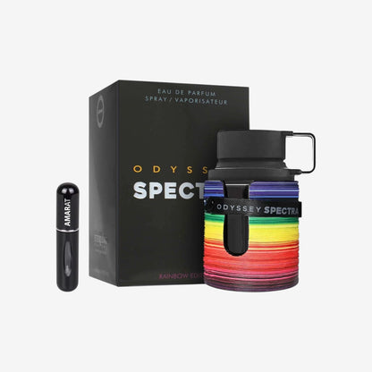 Odyssey Spectra Eau de Parfum, arabisches Parfüm, langanhaltend, inklusive nachfüllbarem Zerstäuber, würziger orientalischer Duft mit Zimt, Apfel und Tabak