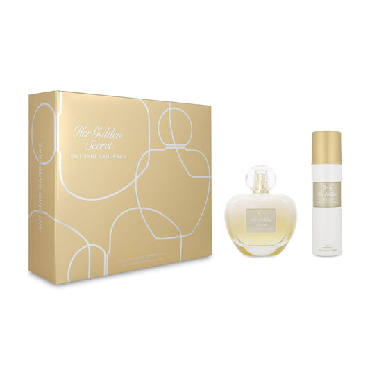 Antonio Banderas Her Golden Secret Edt Set 80 Ml + Deo 150 Ml Vapo
