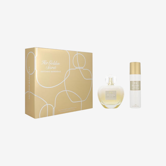 Antonio Banderas Her Golden Secret Edt Set 80 Ml + Deo 150 Ml Vapo