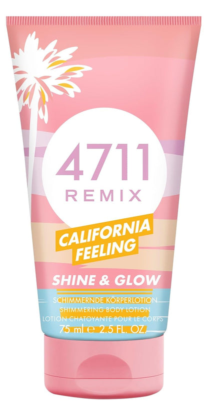 4711® Remix California Feeling I Geschenkset - zitrisch - fruchtig - floral - für einen Unvergesslichen Sommer I Eau de Cologne 100ml & Bodylotion 75ml