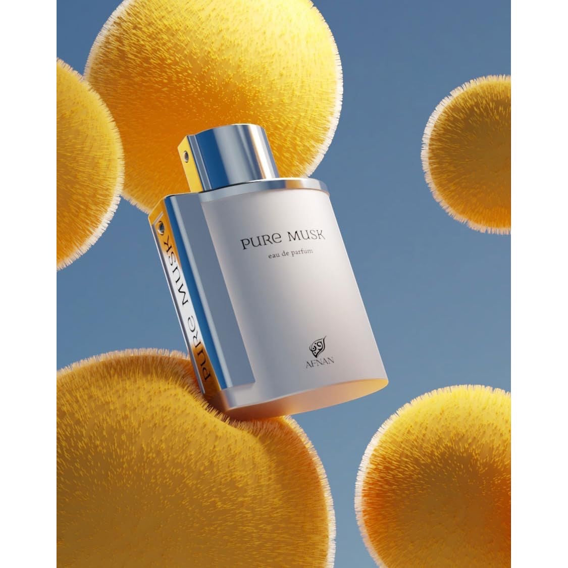 Afnan Pure Musk Eau de Parfum (EDP) Woody Musky Parfümspray 100 ml — Luxuriöser und faszinierender Duft — Damenparfums, Herrenparfums — Wärme der Verführung (Verpackung kann variieren)