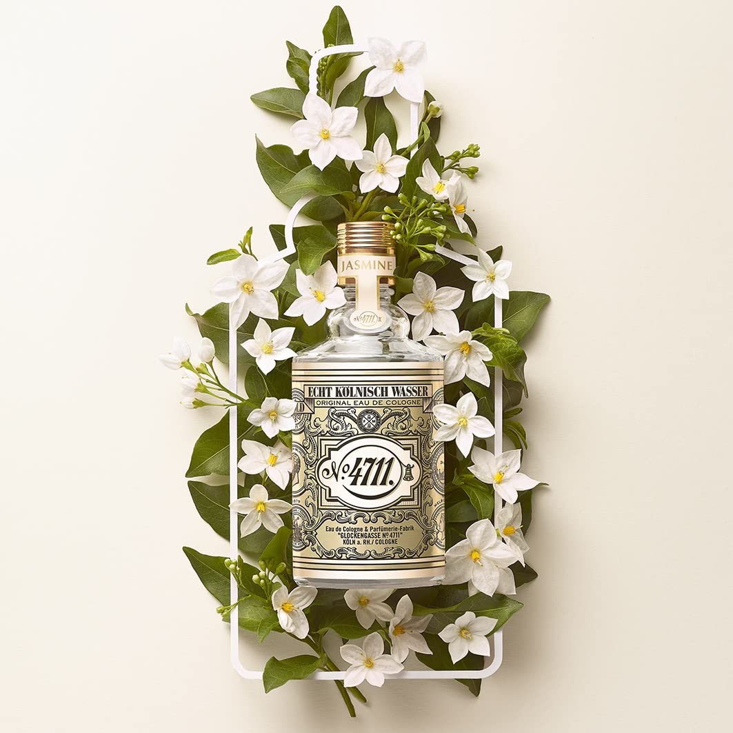 4711® Echt Kölnisch Wasser I Floral Collection - JASMIN - Eau de Cologne - florale Neuinterpretation der Ikone - sinnlich – anmutig – betörend I 100ml Natural Spray Vaporisateur