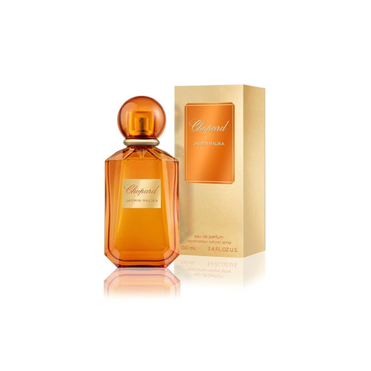 Chopard Jasmin Malika 100 ml – Eau de Parfum für Damen – Blumig-Chypre Duft – Blumige und Lichte Noten von Jasmin, Mandarinen und Patchouli – Orangefarbene Glasflakon