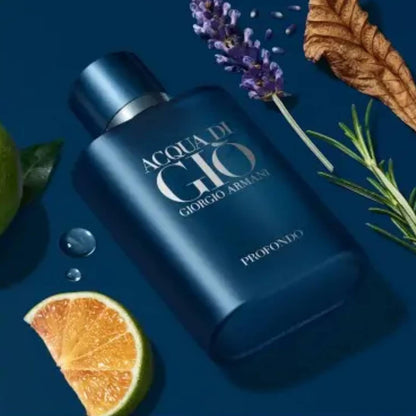 Giorgio Armani Acqua Di Gio Deep Geschenkset für Herren, Eau de Parfum, 100 ml, Reiseduft 15 ml