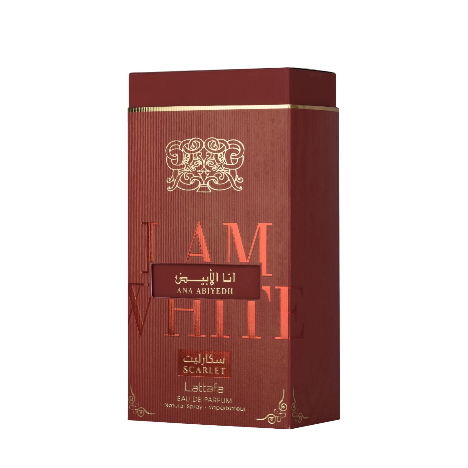 Ana Abiyedh Scarlet Eau de Parfum, Luxuriöses Orientalisches Parfüm, Rote Elegante Flasche, 60 ml