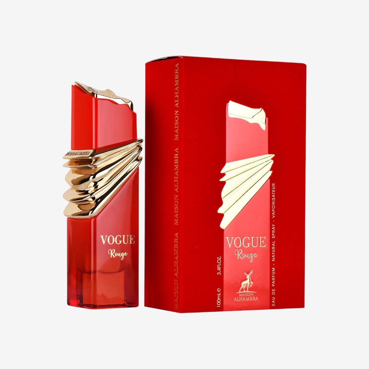 Maison Alhambra Vogue Rouge for Unisex Eau de Parfum Spray, 100 ml