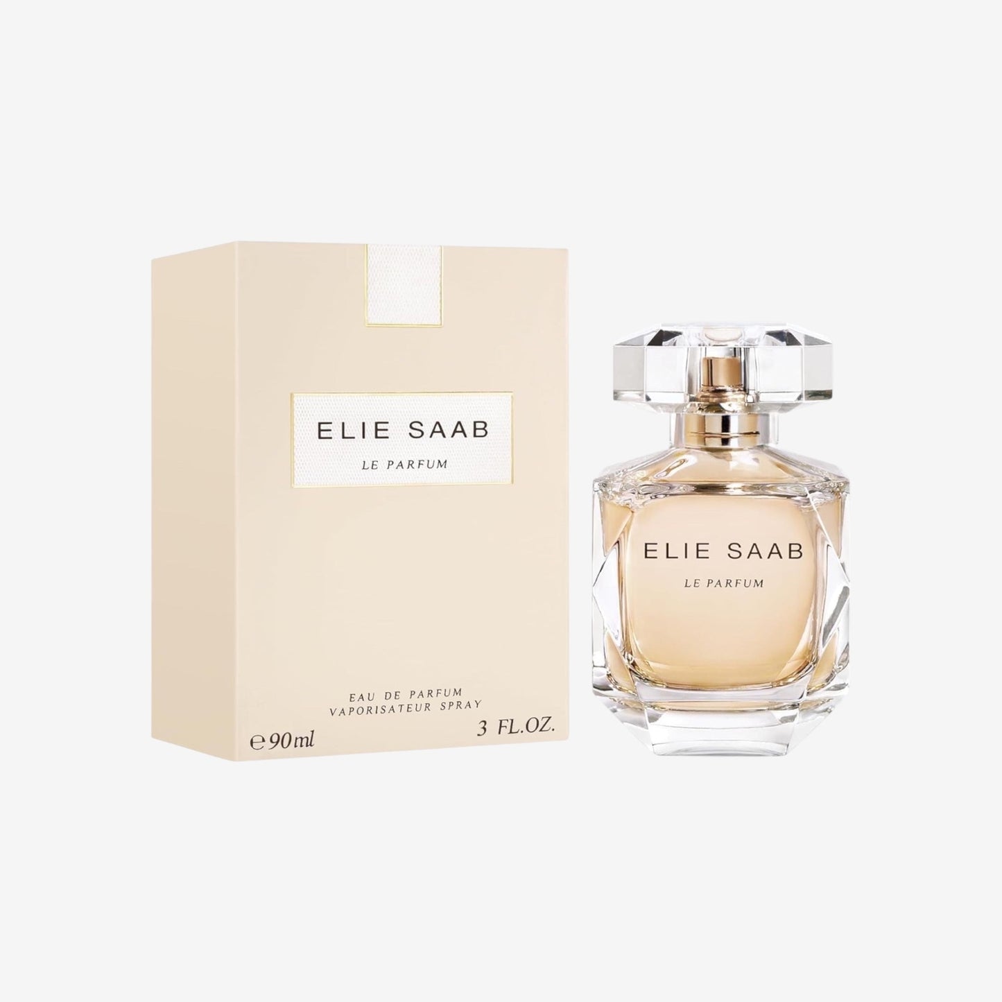 Elie Saab Le Parfum 90 ml – Eau de Parfum für Frauen – Blumiger Chypre-Duft – Strahlende Noten von Orangenblüte, Jasmin, Rosenhonig und Patschuli – Transparenter Glasflakon
