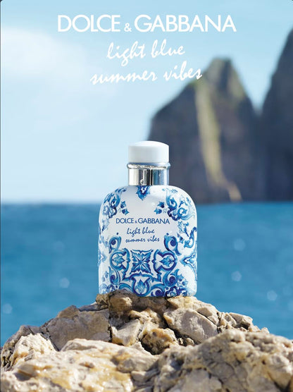 DOLCE & GABBANA, Light Blue Pour Homme Summer Vibes, Eau de Toilette, Herrenduft, 125 ml