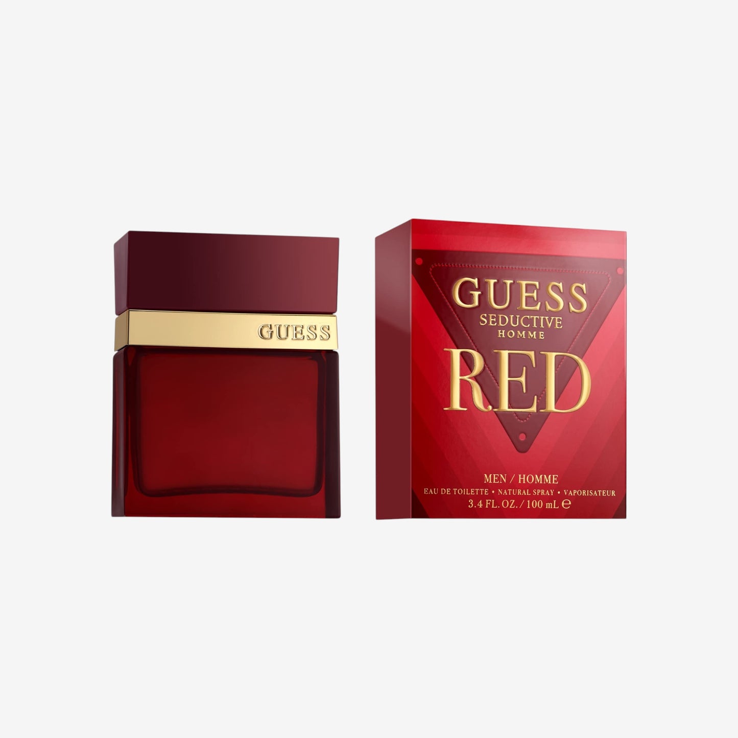 GUESS Seductive Red, Eau de Toilette, Parfum Herren, Orientalisch Würzig Duft, Lang Anhaltend