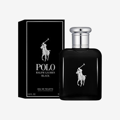 Ralph Lauren Polo Black Eau de Toilette für Herren, holzig-aromatischer Duft mit Patchouli & Mango, für moderne Männer