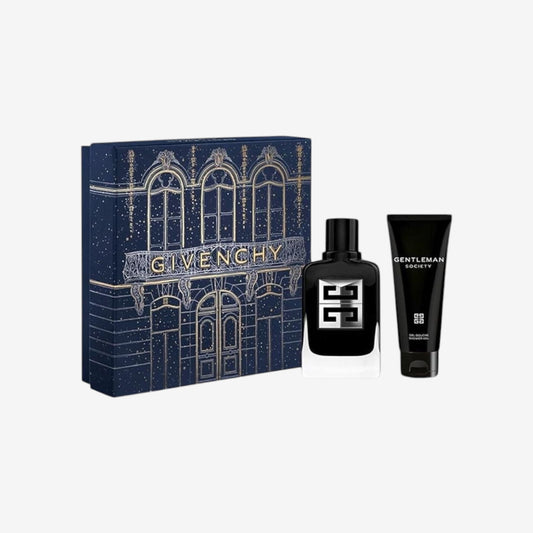 Givenchy Gentleman Society Geschenkset für Herren, Eau de Parfum Spray 60 ml Travel und Duschgel 75 ml