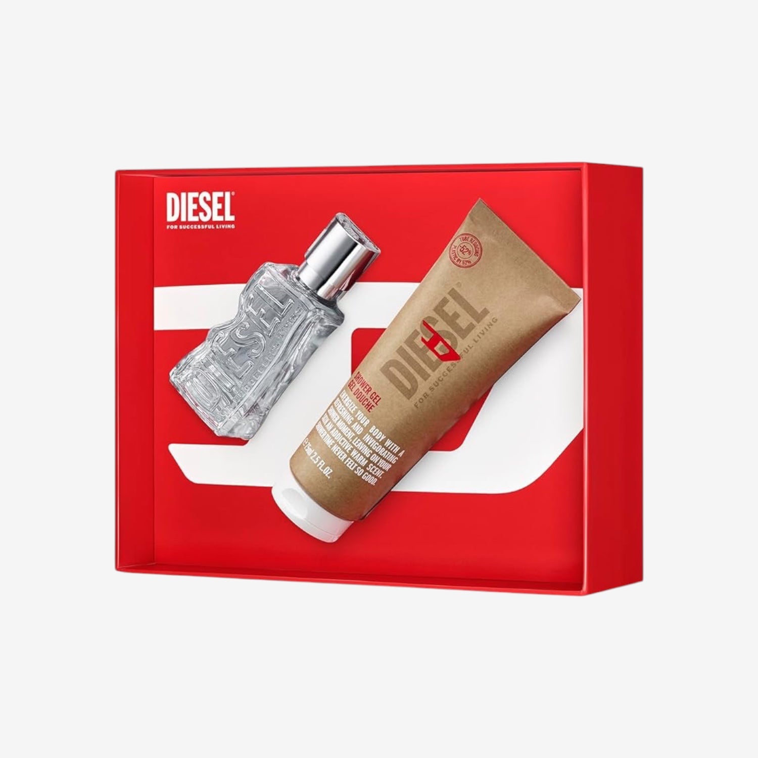Diesel D by Diesel Eau de Toilette Set Unisex, EdT 30 ml & Duschgel 75 ml, frischer und sinnlicher Duft für Damen und Herren