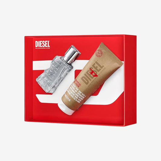 Diesel D by Diesel Eau de Toilette Set Unisex, EdT 30 ml & Duschgel 75 ml, frischer und sinnlicher Duft für Damen und Herren