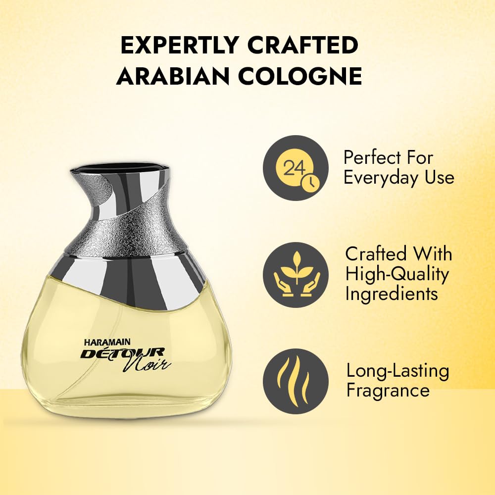 Al Haramain Parfumes Detour Noir Eau de Parfum, Spray, 1 Stück