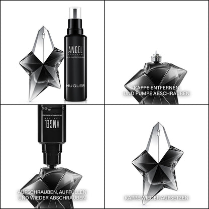 MUGLER Angel Fantasm Eau de Parfum, Damen-Parfum, Fruchtiger Gourmand-Duft mit Ambernoten, Lebendig und sinnlich, Nachfüllbar