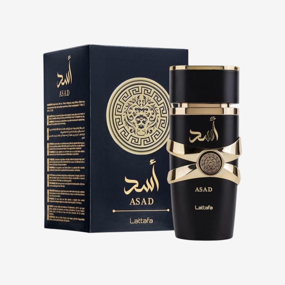 Lattafa Asad Lattafa für Unisex Eau de Parfum Spray, 100 ml Herren Damen Parfum