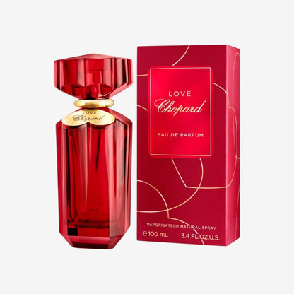 Chopard Love 30 ml – Eau de Parfum für Frauen – Würziger Blumenduft – Prächtige Noten von sechs ausgewählten Rosen, Jasmin, Mandarine und Patchouli – Parfum Damen – Roter Glasflakon