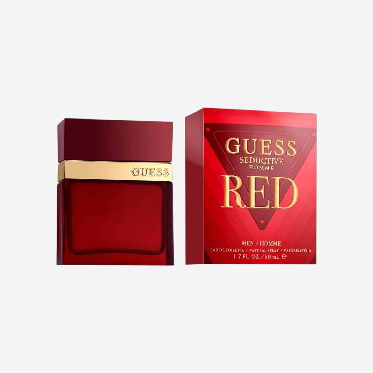 GUESS Seductive Red, Eau de Toilette, Parfum Herren, Orientalisch Würzig Duft, Lang Anhaltend