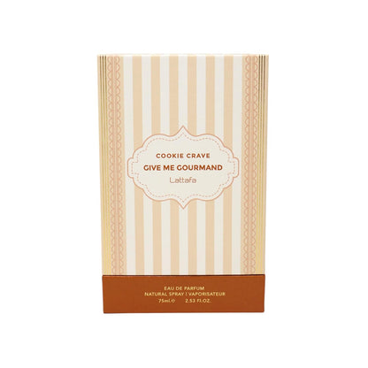 Lattafa Cookie Crave Give Me Gourmand, Eau de Parfum, Süßes Dessert-Parfüm mit Keks-Note, 75 ml