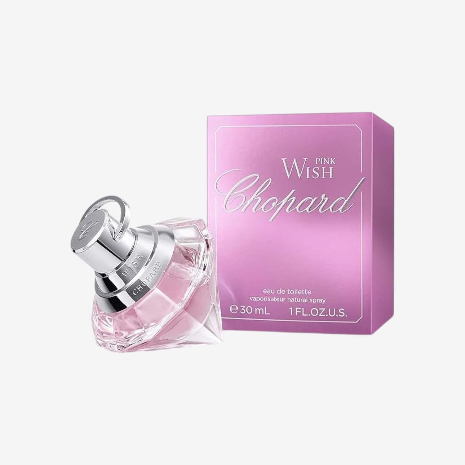 Chopard Pink Wish 30 ml – Eau de Toilette für Frauen – Blumig-fruchtiger Duft – Strahlende Noten von Mandarine, Neroli, Pfirsich, Amber und Sandelholz – Parfum Damen – Transparenter Glasflakon