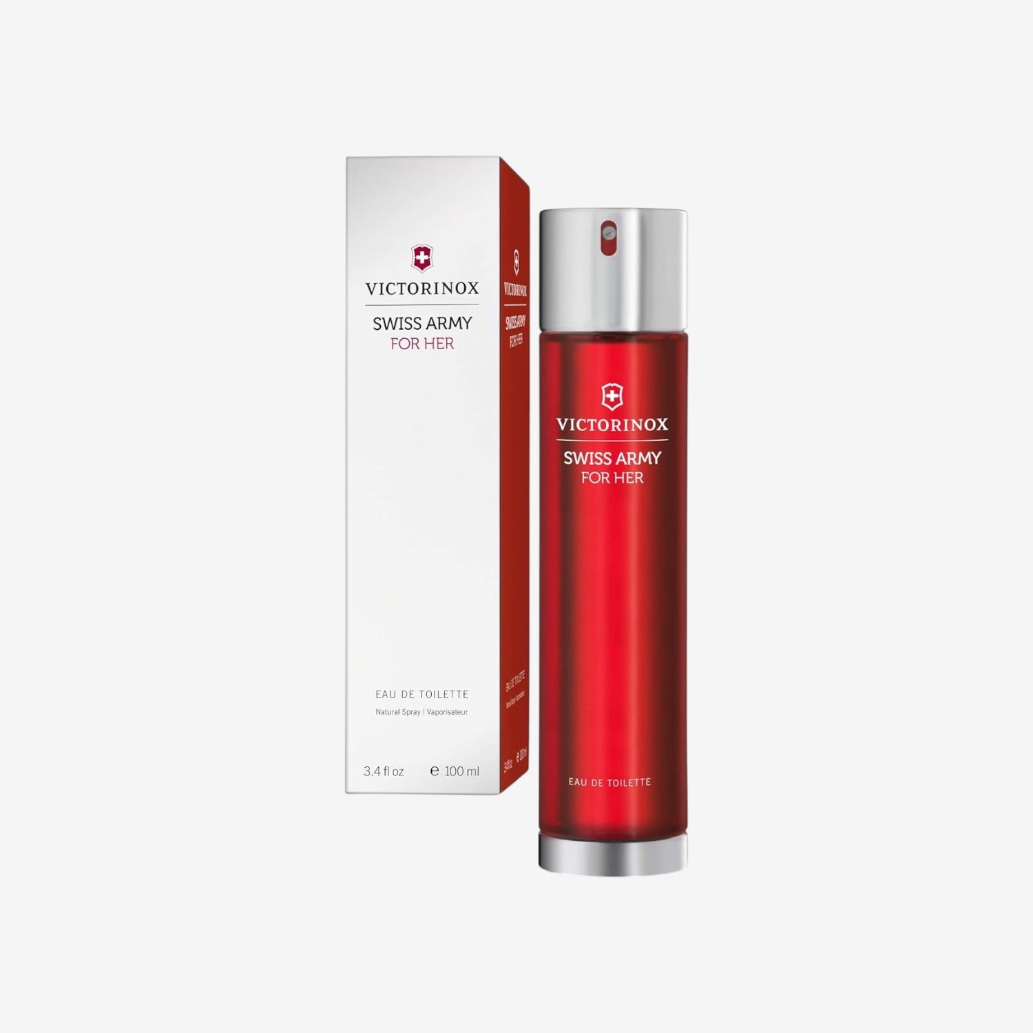 Victorinox Swiss Army For Her Eau de Toilette Damen, Parfüm mit Maiglöckchen und Pfingstrose, Blumig und frisch, 50 ml