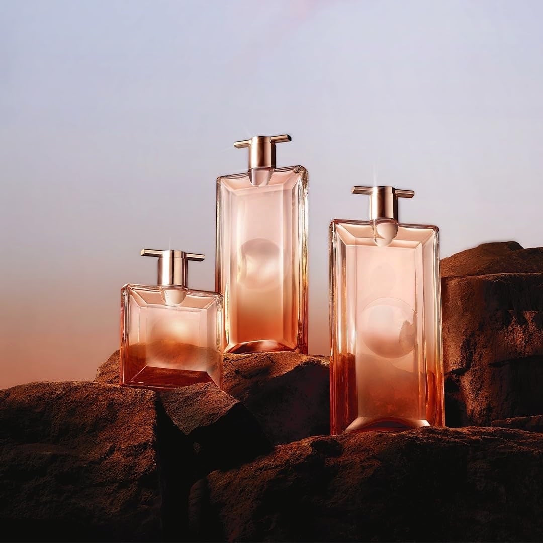 Lancôme Idôle Now Eau de Parfum, blumiger und moderner Damenduft mit strahlender Rose, elegantem Orchideen-Akkord und nachhaltiger Vanille-Infusion