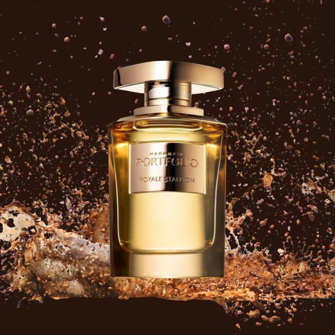 Al Haramain Portfolio Royale Stallion 75 ml Damen Eau de Parfum | Oud Arabian Parfüm ist ein hochwertiger und angesehener Unisex-Duft