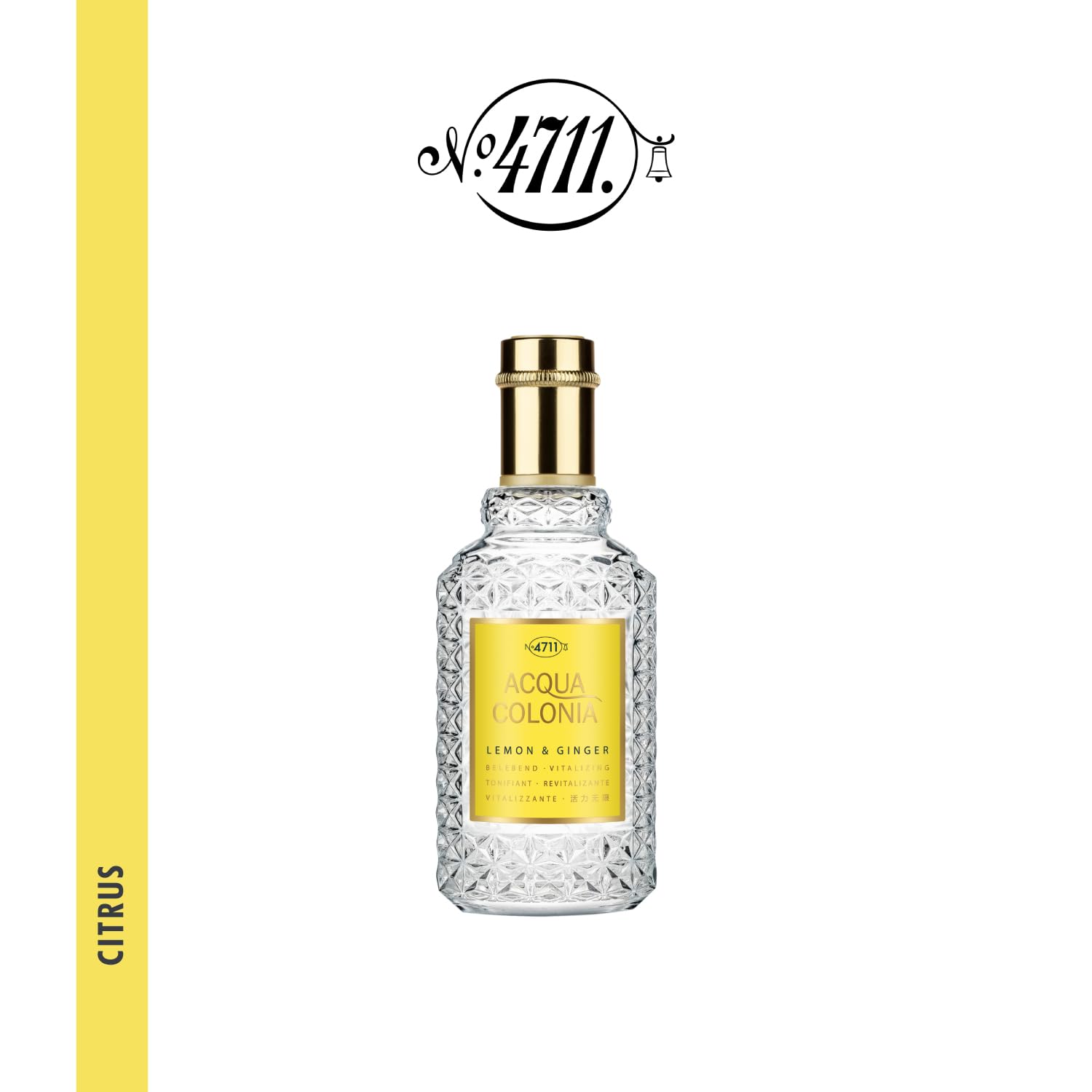 4711 Acqua Colonia® Lemon & Ginger | Eau de Cologne - belebend - Wellness für die Sinne | 50ml Natural Spray