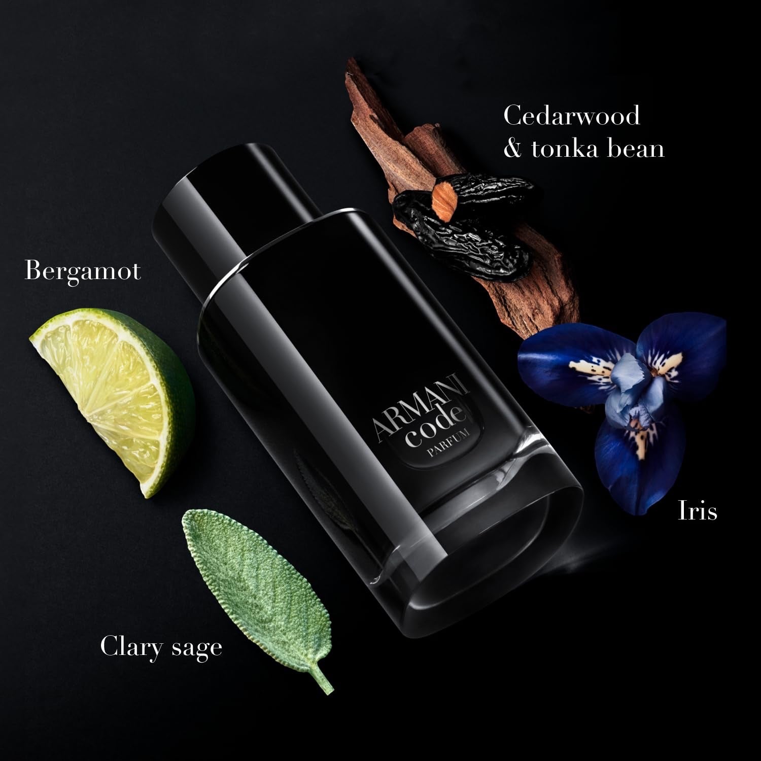 GIORGIO ARMANI Code Parfum 30 ml – frischer und aromatischer Herrenduft – Bergamotte, Muskatellersalbei, Tonkabohnen-Noten