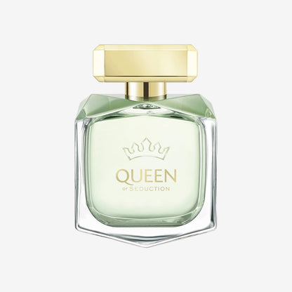 Banderas Perfumes – Queen of Seduction – Eau de Toilette für Damen – Romantischer, charmanter und frischer Duft – Blumig mit maritimen Noten – Ideal für tagsüber – 80 ml