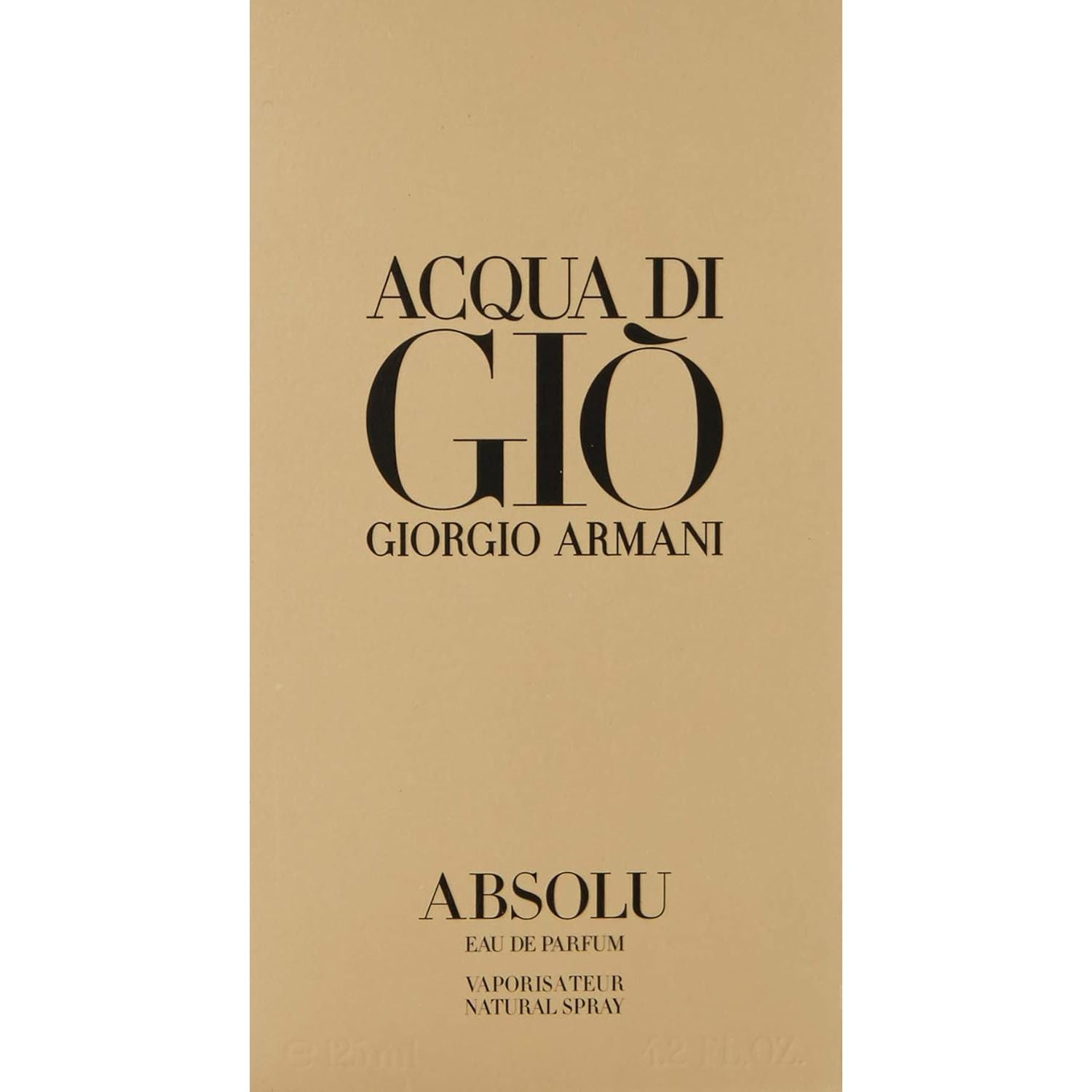 Giorgio Armani Acqua di Gio Absolu 125 ml EDP Eau de Parfum Spray