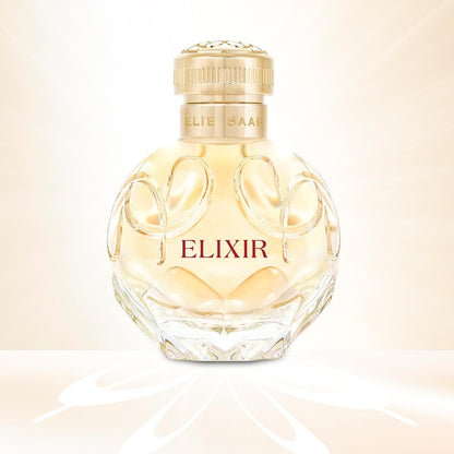 Elie Saab Elixir 100 ml – Eau de Parfum – Frauen Parfüm – Floral-holziger Amberduft – Florale und Ambrierte Noten – Transparenter, Juwelenförmiger Glasflakon