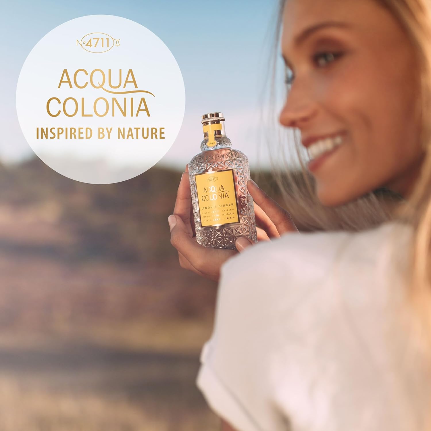 4711 Acqua Colonia® Lemon & Ginger | Eau de Cologne - belebend - Wellness für die Sinne | 50ml Natural Spray