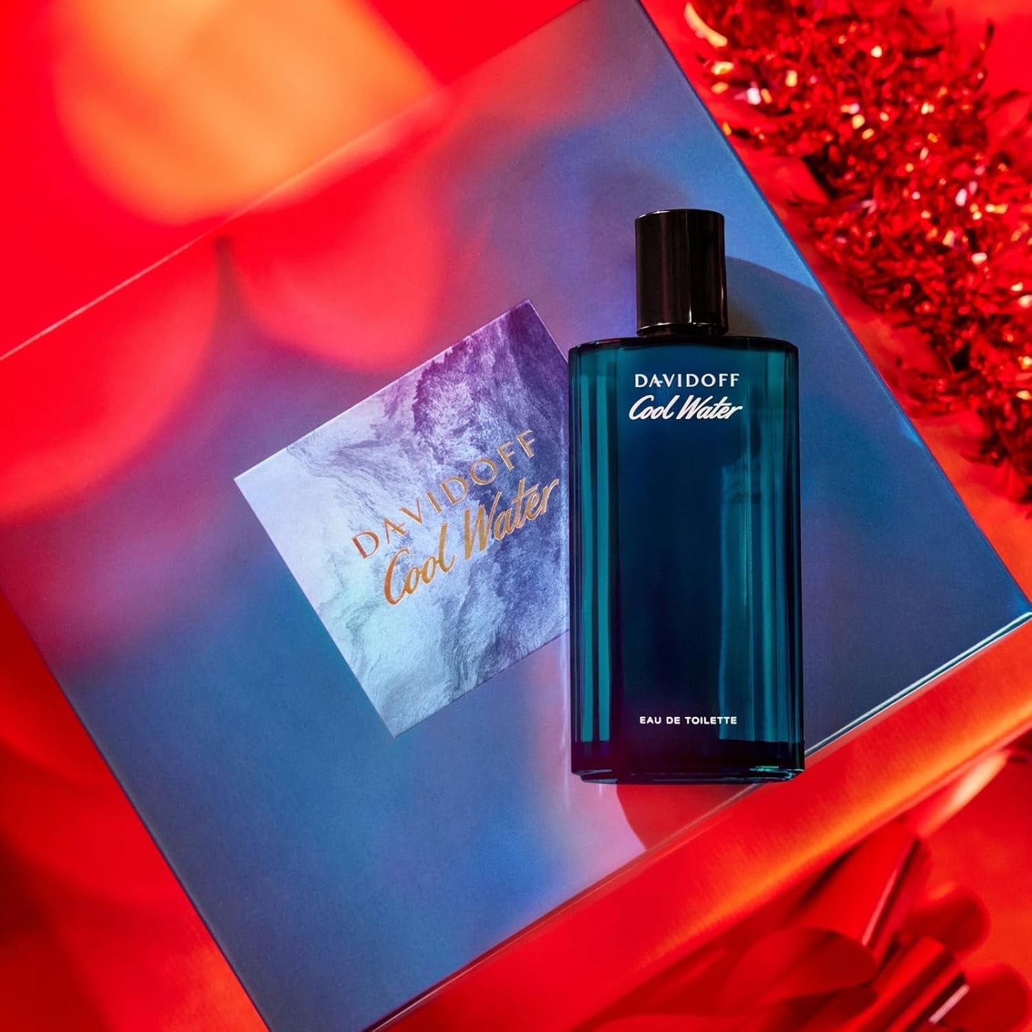 Davidoff Herren 2-teiliges Cool Water EAU de Toilette Festliches Geschenkset mit EAU de Toilette 40ml und Duschgel 75ml