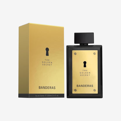 Banderas - The Golden Secret - Eau de Toilette Spray für Herren, Täglicher und Männlicher Duft mit Minze und Apfellikör - 200 ml